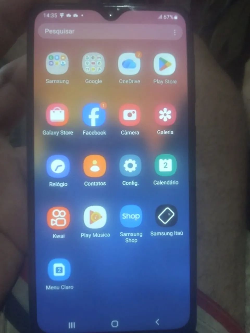 Celular Samsung A10, sem trincado funcionando tudo. - Foto 2