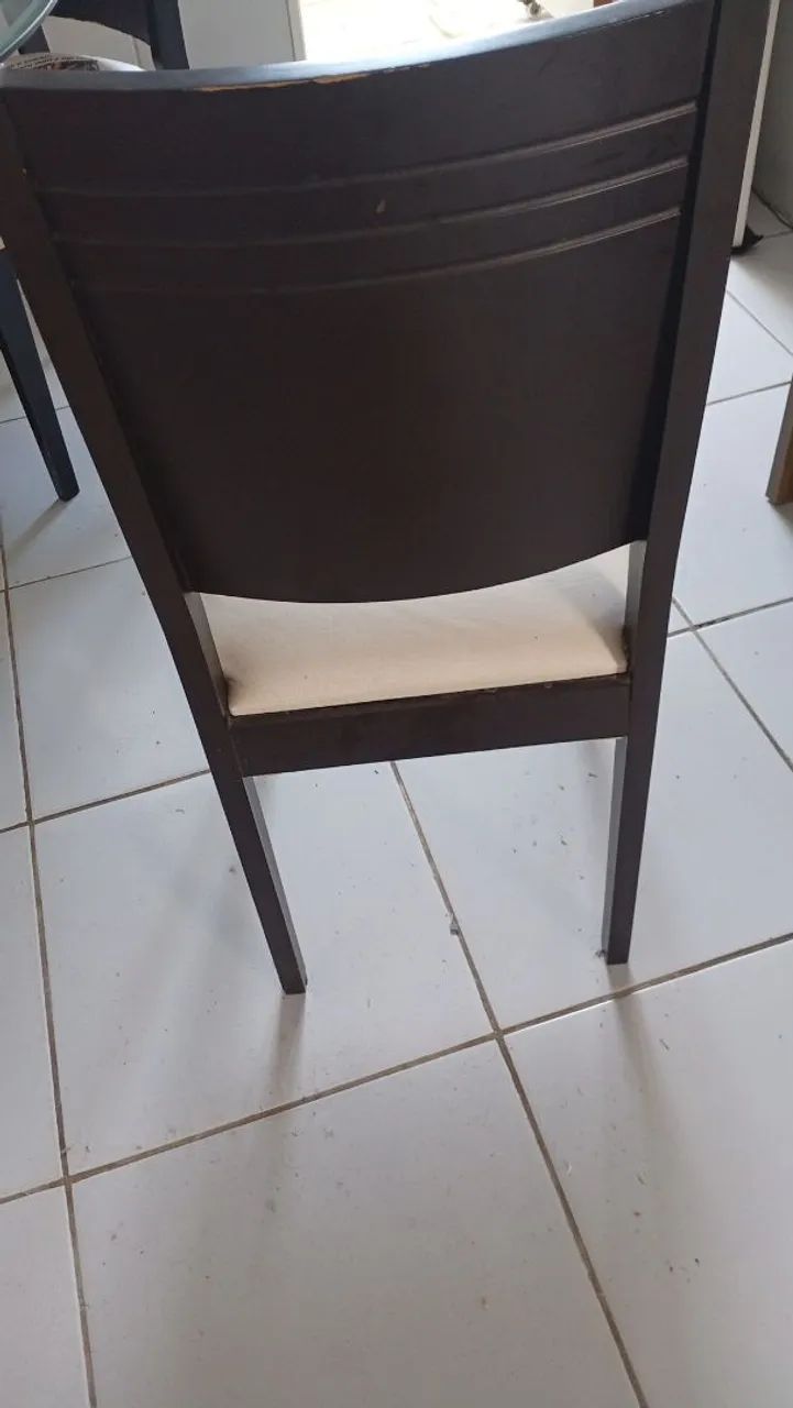 Conjunto de mesa de jantar com seis cadeiras + mesa de centro para sala - Foto 3