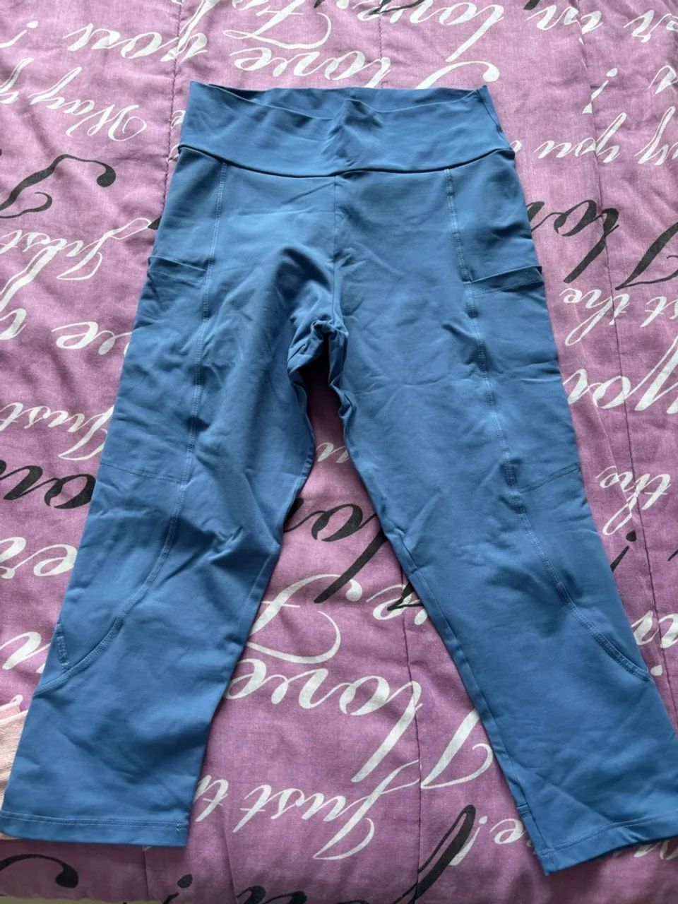 Calça legging academia com bolso 