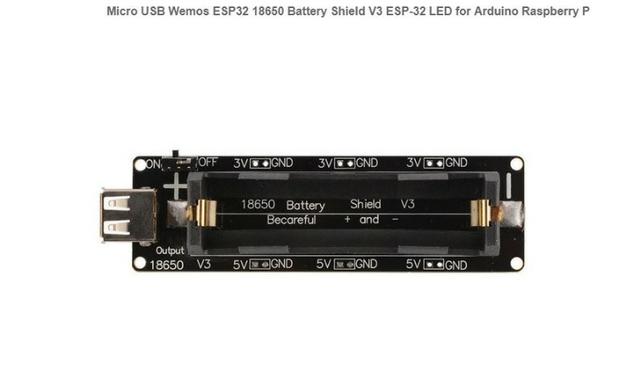 COD-AM153 Módulo Micro Usb wemos ESP32 18650 Bateria Shield V3 ESP-32 Arduino Automaç - Foto 2
