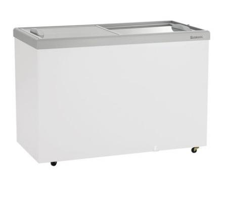 Freezer horizontal tampa de vidro