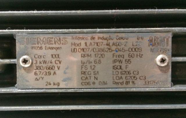 Motor elétrico trifásico Siemens - Foto 2