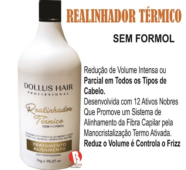 Realinhador Dollus Hair Profissional Cosméticos Tratamento Capilar Hidratação - Foto 2