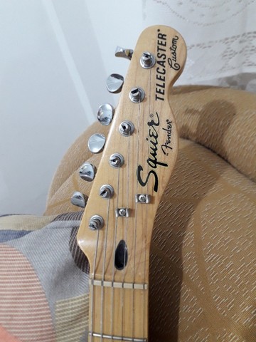 Guitarra Squier Vintage Modified Telecaster Custom 506 - Black - Foto 4
