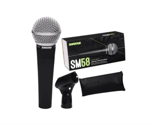 Microfone Shure Sm Sm58 Original Dinâmico Cardióide promoçao