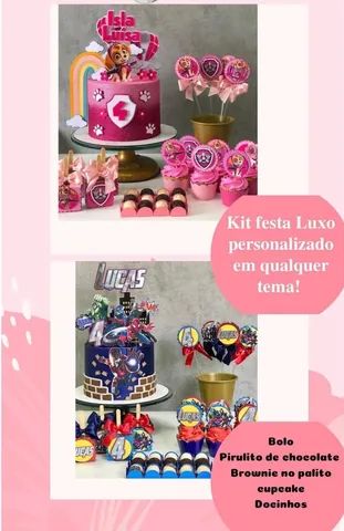 Kit Festa ROBLOX ROSA Só um Bolinho