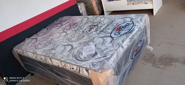 CAMA UNIBOX CASAL ESPUMA SELADA NOVA 