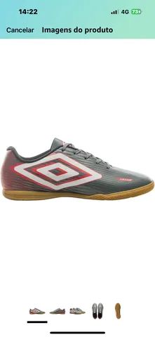 Chuteira Umbro Tam 40 Frame Futsal Cinza! Novo! - Foto 3