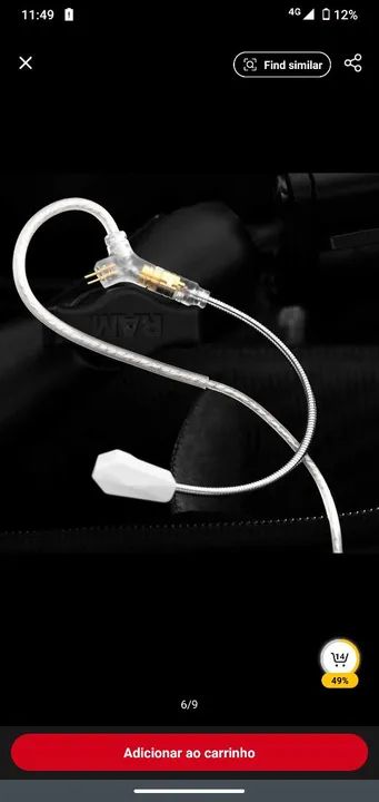 Fone kinera sky wing headset microfone super cardióide - Foto 4