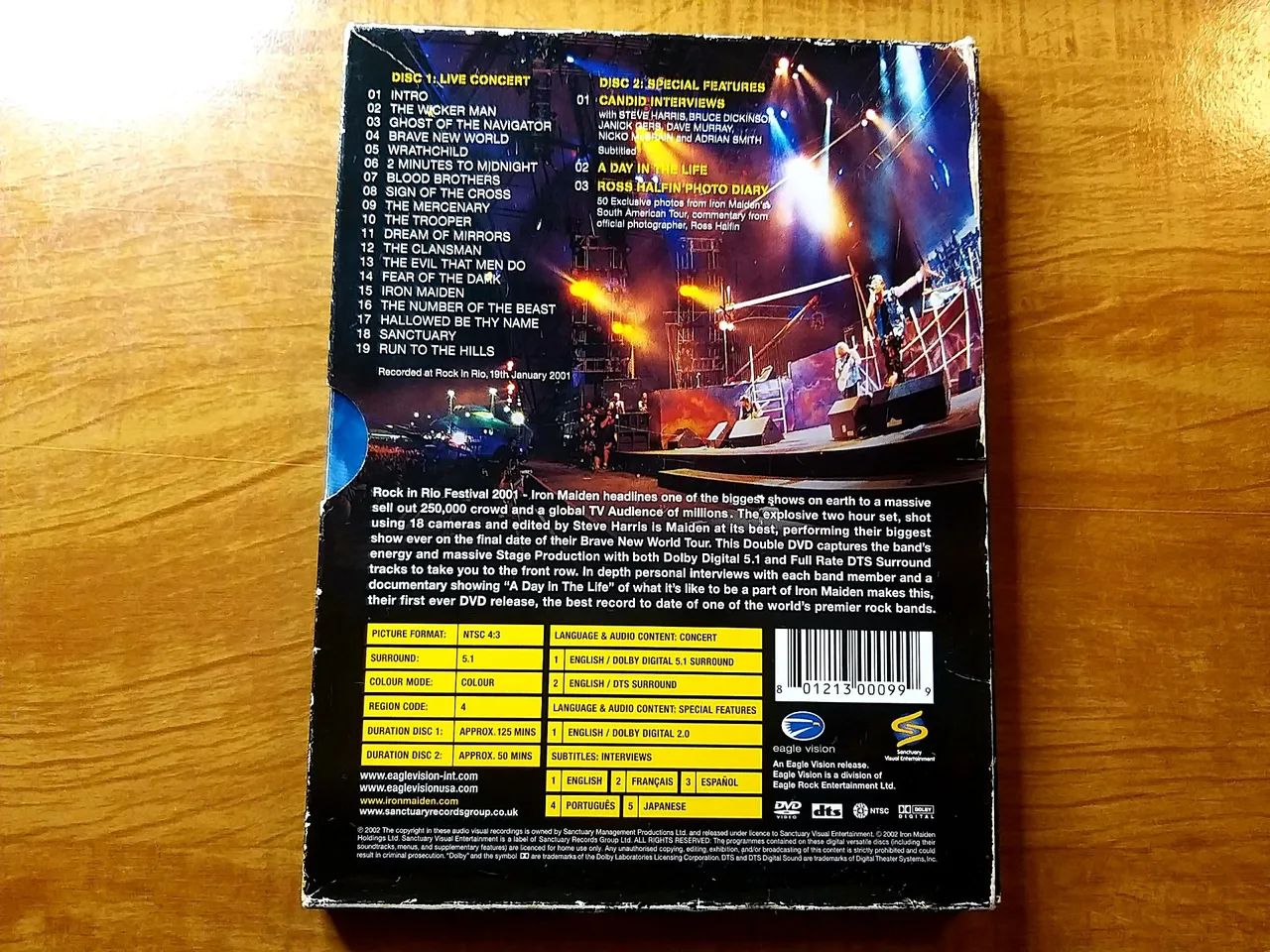DVD Duplo Iron Maiden Rock In Rio (Digipack) - Foto 5