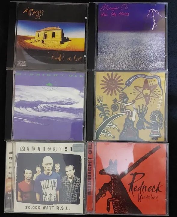 Cds Midnight Oil Raríssimos, muito bem conservados