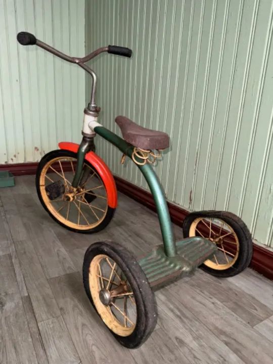 Triciclo antigo vintage retro 1960 - para restaurar - Foto 5