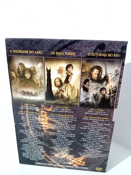 Box 6 DVD o senhor dos aneis a trilogia dos filmes A sociedade do anel  - Foto 5