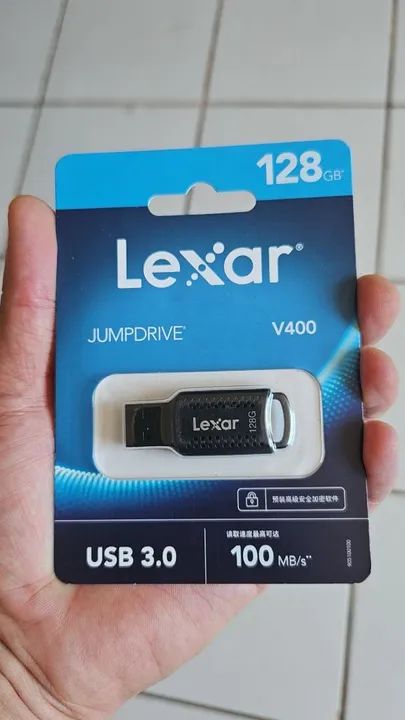 Pen Drive Lexar 64GB e 128GB USB 3.0 Original Novo  - Foto 2