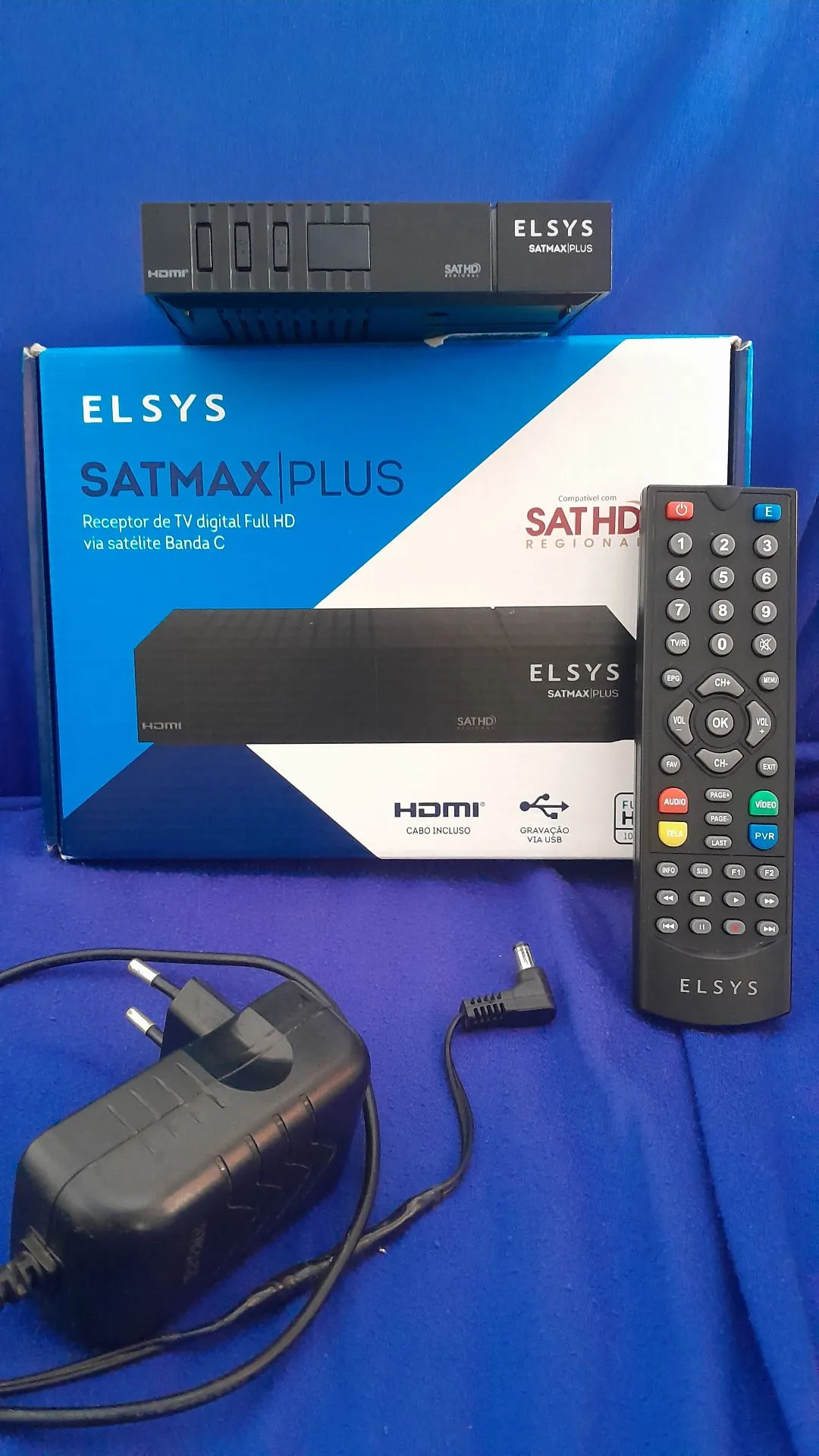 Receptor de TV Digital Elsys Satmax Plus Full HD