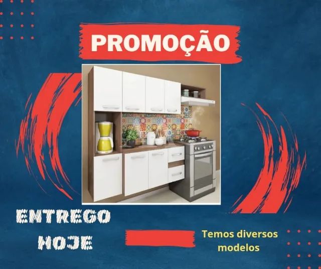 Armario de Cozinha/ Líder em Vendas/Entregamos Hoje/ Tenha hoje o seu!/ Pague ao receber