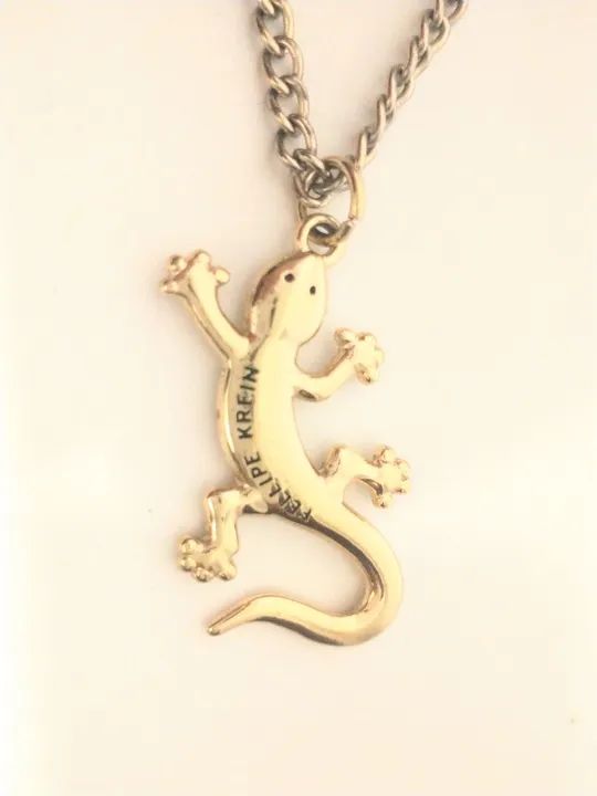 Chaveiro dourado lagarto  - Foto 5