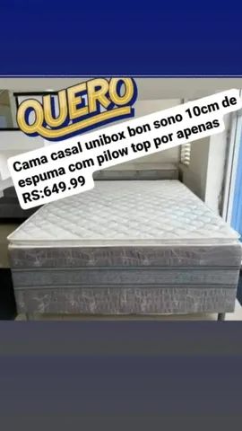 OFERTA CAMA UNIBOX CASAL 10CM DE ESPUMA  - Foto 2