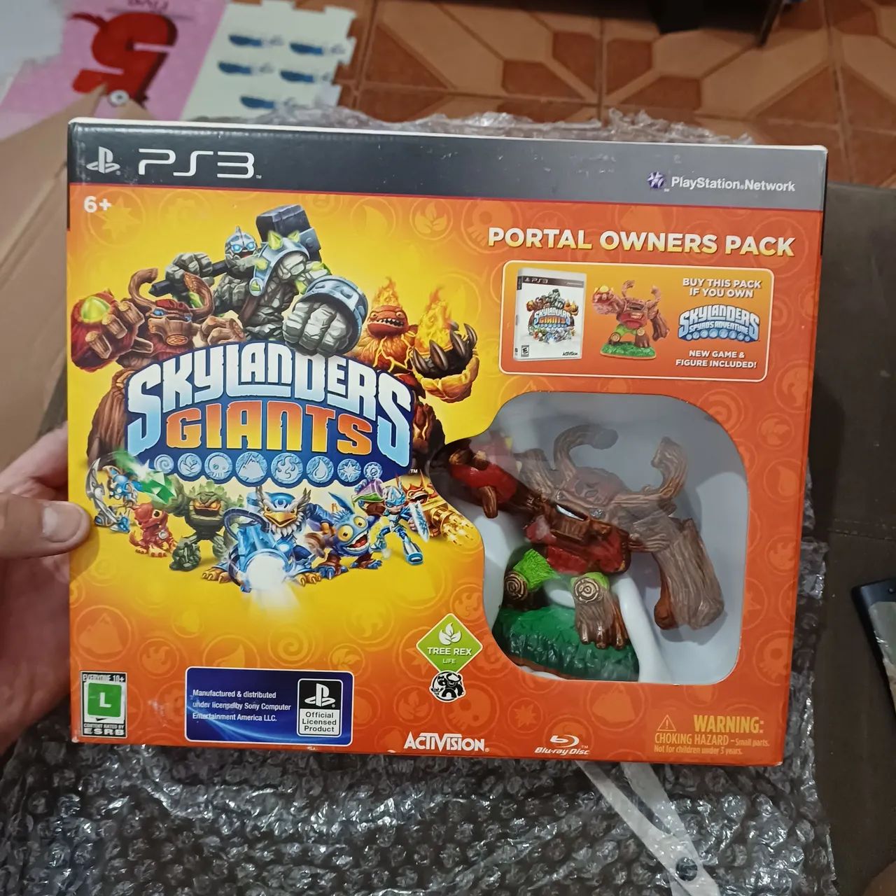 Jogo Skylanders Giants para ps3 e boneco Tree Rex Gigante 