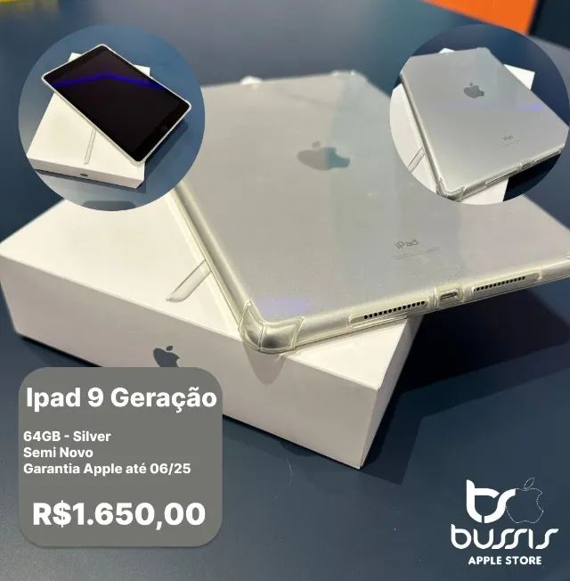 IPad 9 Geração 64Gb Silve  Garantia Apple ate 06-25 | Loja Fisica |