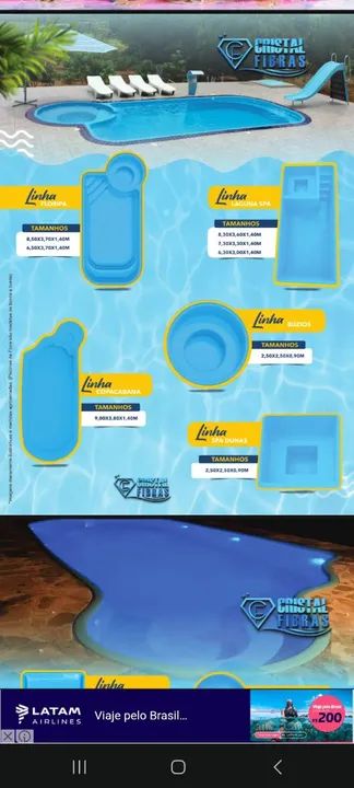 Piscinas direto da fabrica