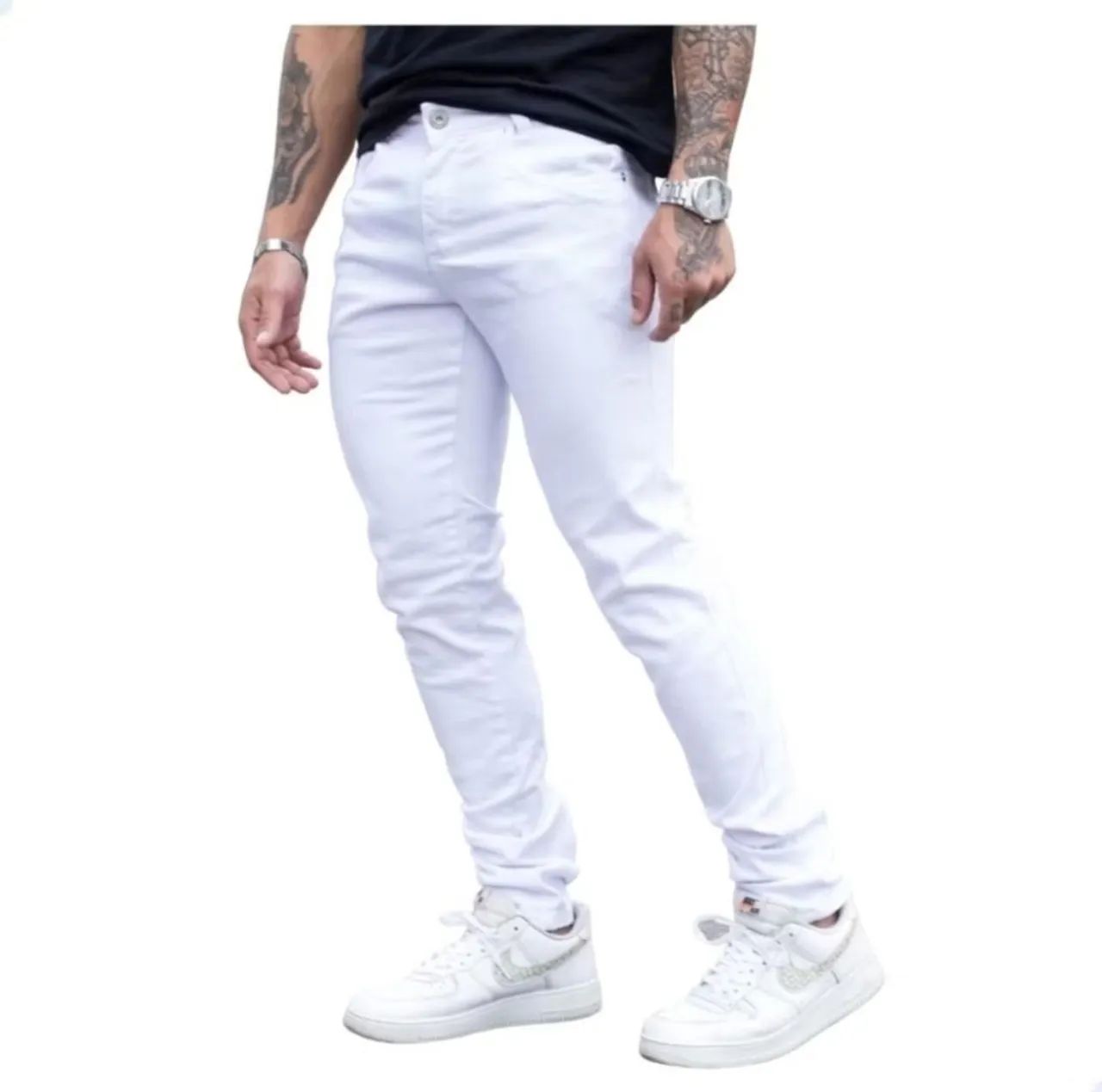 Calça Branca Masculina Skinny  - Foto 2