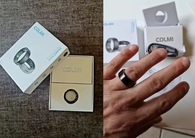 Anel inteligente COLMI R02 SMART RING - GLOBAL VERSION, novo, caixa, NF