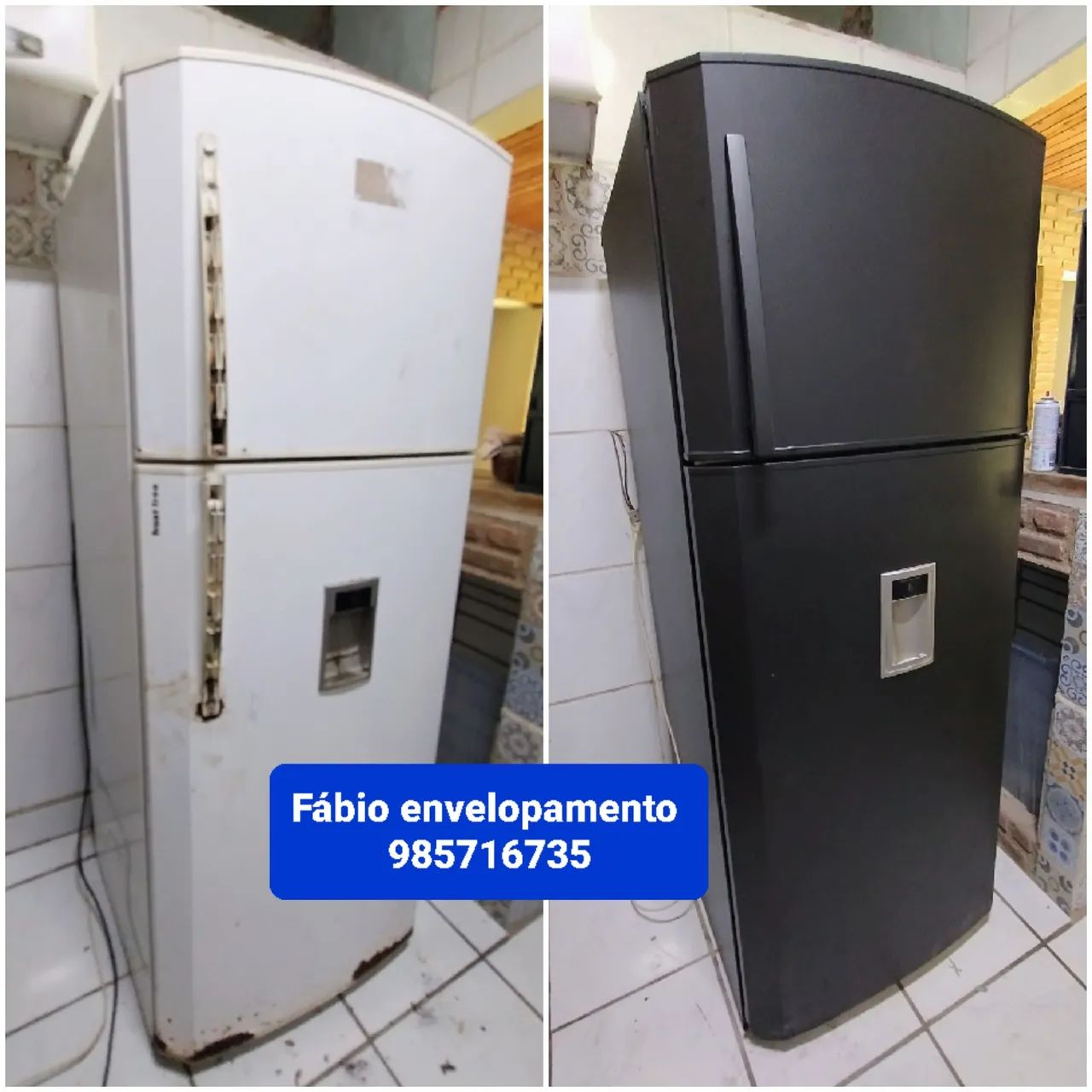 Serviço de envelopamento em geladeira profissional  - Foto 3