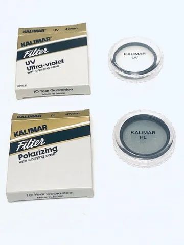 Filtro Uv e Filtro Polarizador  Kalimar Diam=49 mm Nunca usados