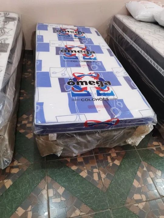 Cama box solteiro D-20 12cm.