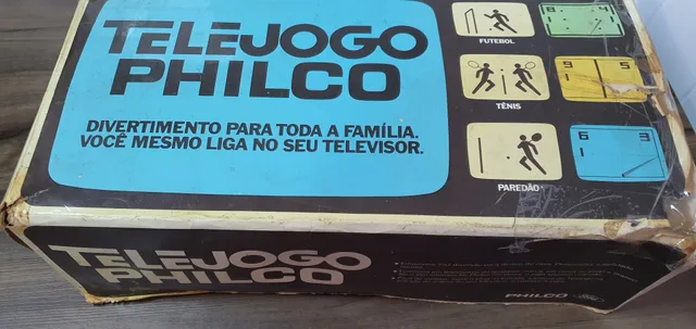 Telejogo 1 Philco Ford 1977 Raridade 3 Jogos c/ Nota Fiscal - Caixa / Berço / Manual