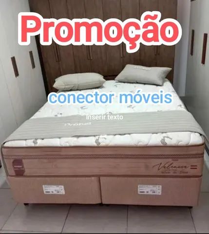 Promoção Cama box probel molas ensacadas quen size  