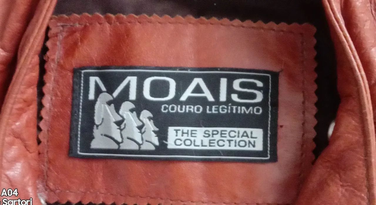 JAQUETA MOAIS COURO LEGÍTIMO SEMI NOVA  (Baixou o Preço!) - Foto 3