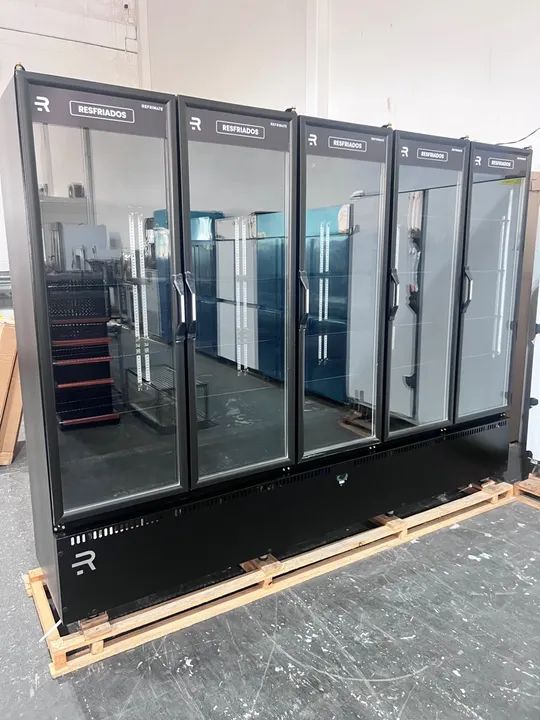 Geladeira 5 portas para resfriados total black - pronta entrega promocao 09/24