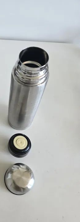 Garrafa Térmica Inox 500ml Para Água Café Chá Com Click Top - Foto 4