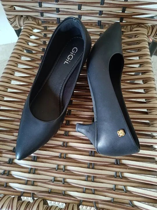 Scarpin preto 38 - Foto 2