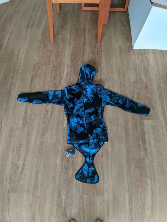 Demmet - Roupa de Mergulho - Camuflado Azul - Foto 2