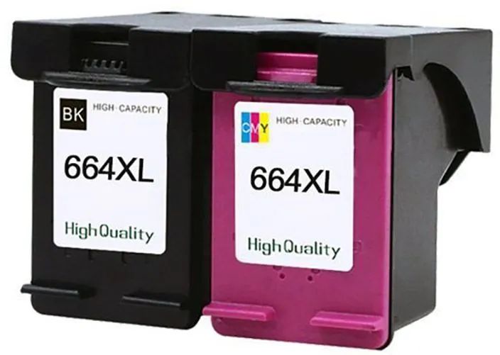 Kit Dois Cartuchos de tinta  664XL - Preto e Colorido Total R$ 198,00