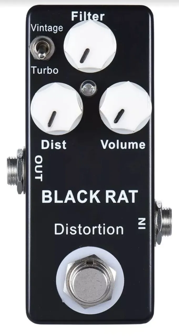 Pedal de Distorção Black Rat
