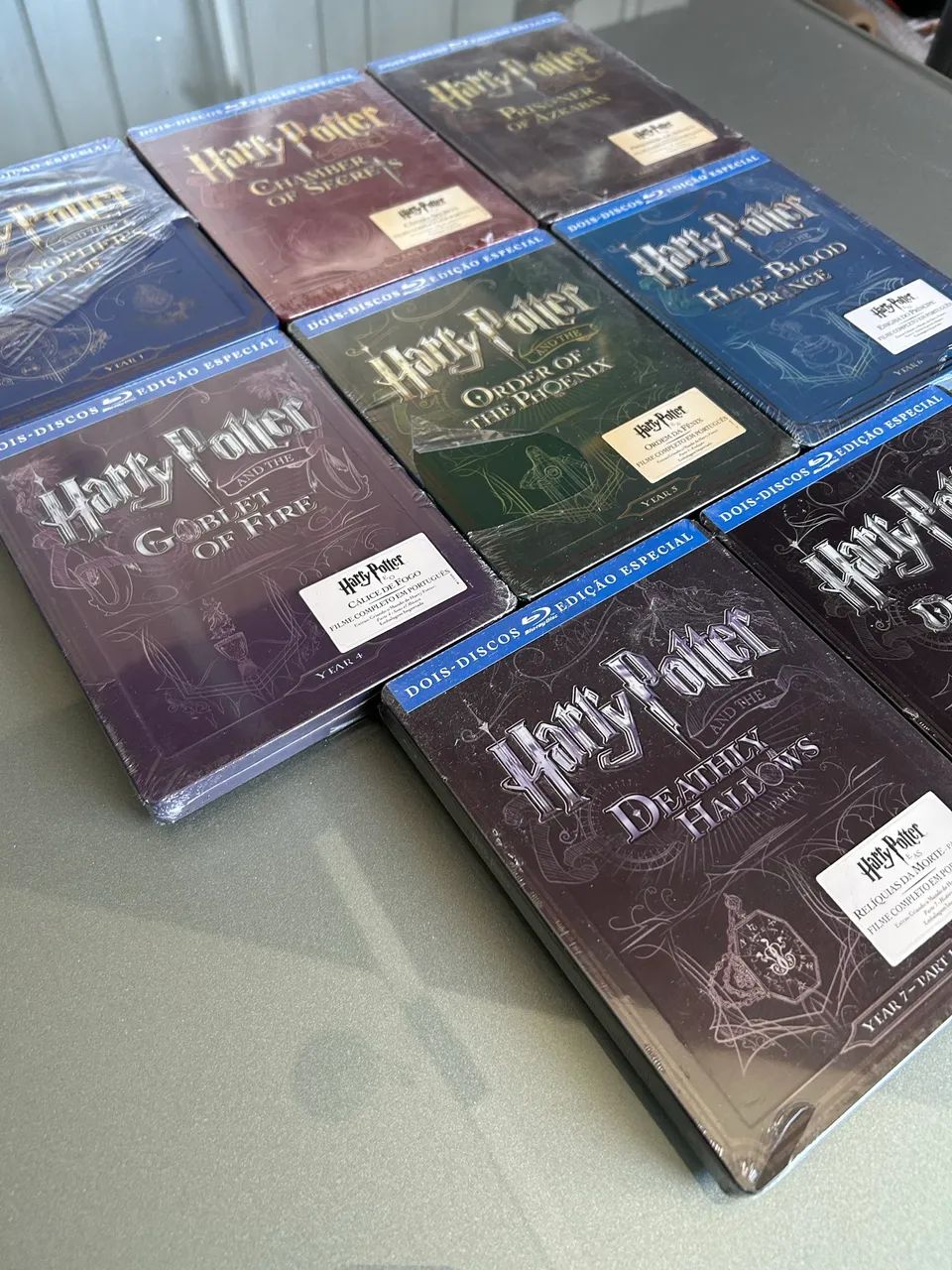 Harry Potter Coleção Steelbook Blu Ray 
