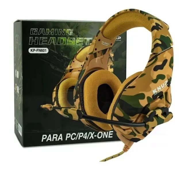 Headset Gamer Camuflado Super Bass Pc/Ps3/Ps4/Xbox One Kp-FN601 - Foto 2