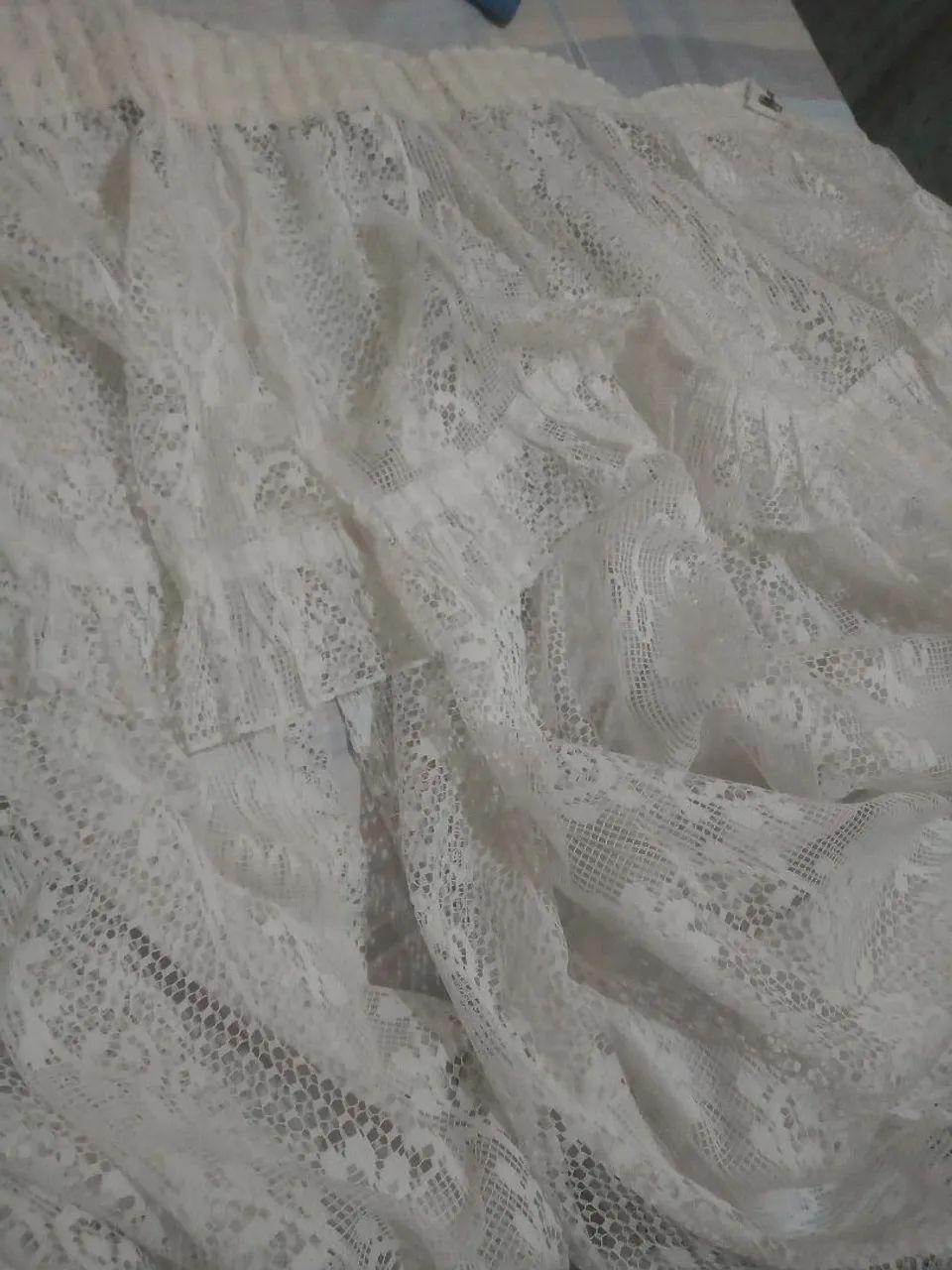 Cortina em renda branca - Foto 4