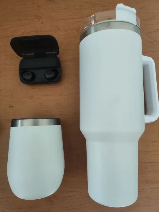 Caneca Térmica, Canetas, Chaveiros, Fones Bluetooth e utensílios personalizados - Foto 2