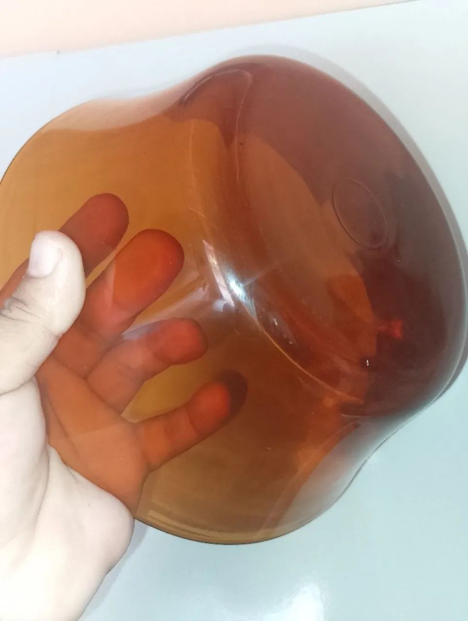 Bowl de Vidro Âmbar Vintage