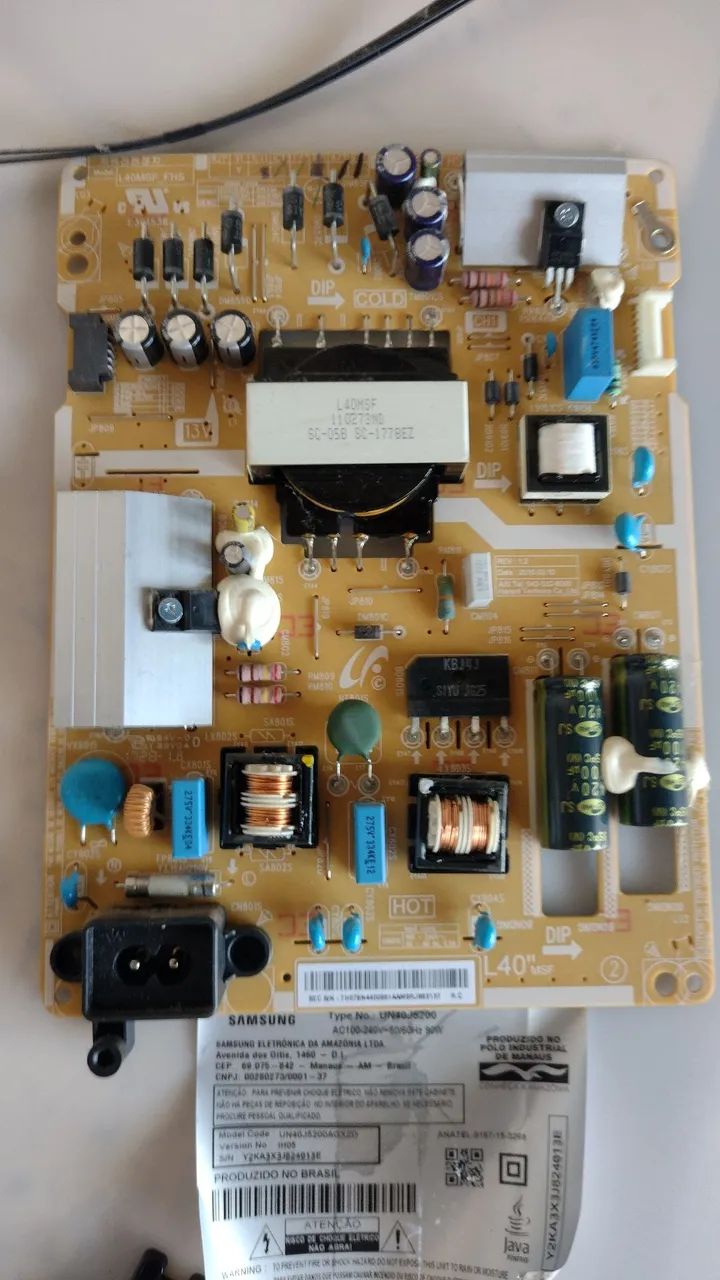 Peças para Tv Samsung modelo. Un40j5200ag - Foto 3