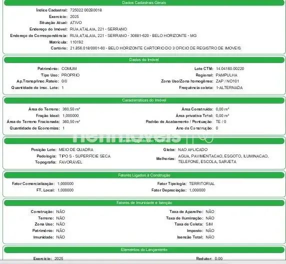 LOTE A VENDA NO SERRANO - Foto 3