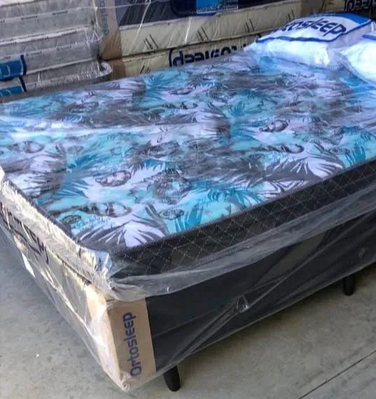 Cama Box com Colchão D20 Ortosleep - Conforto e Qualidade
