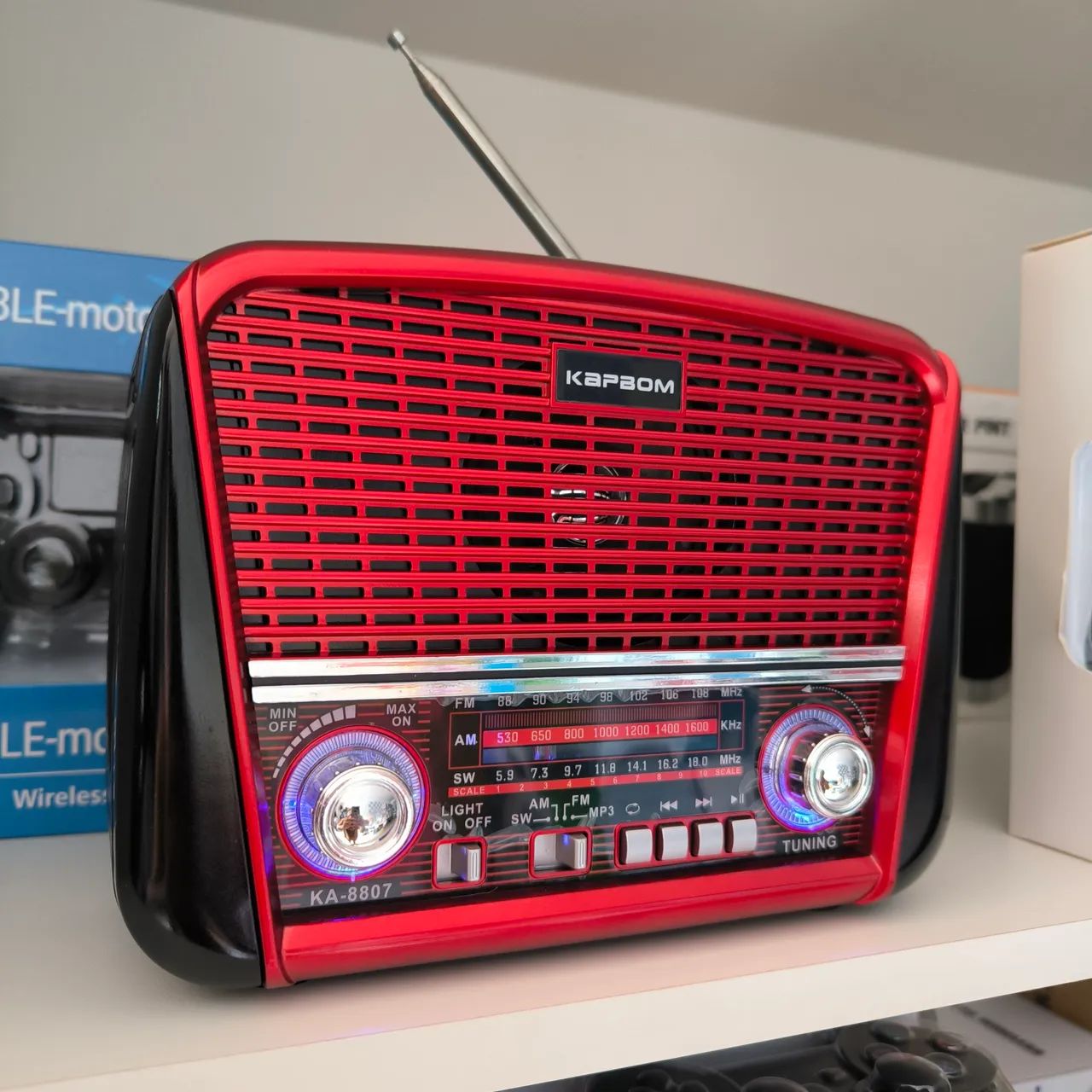 Rádio FM com lanterna e bluetooth  - Foto 2