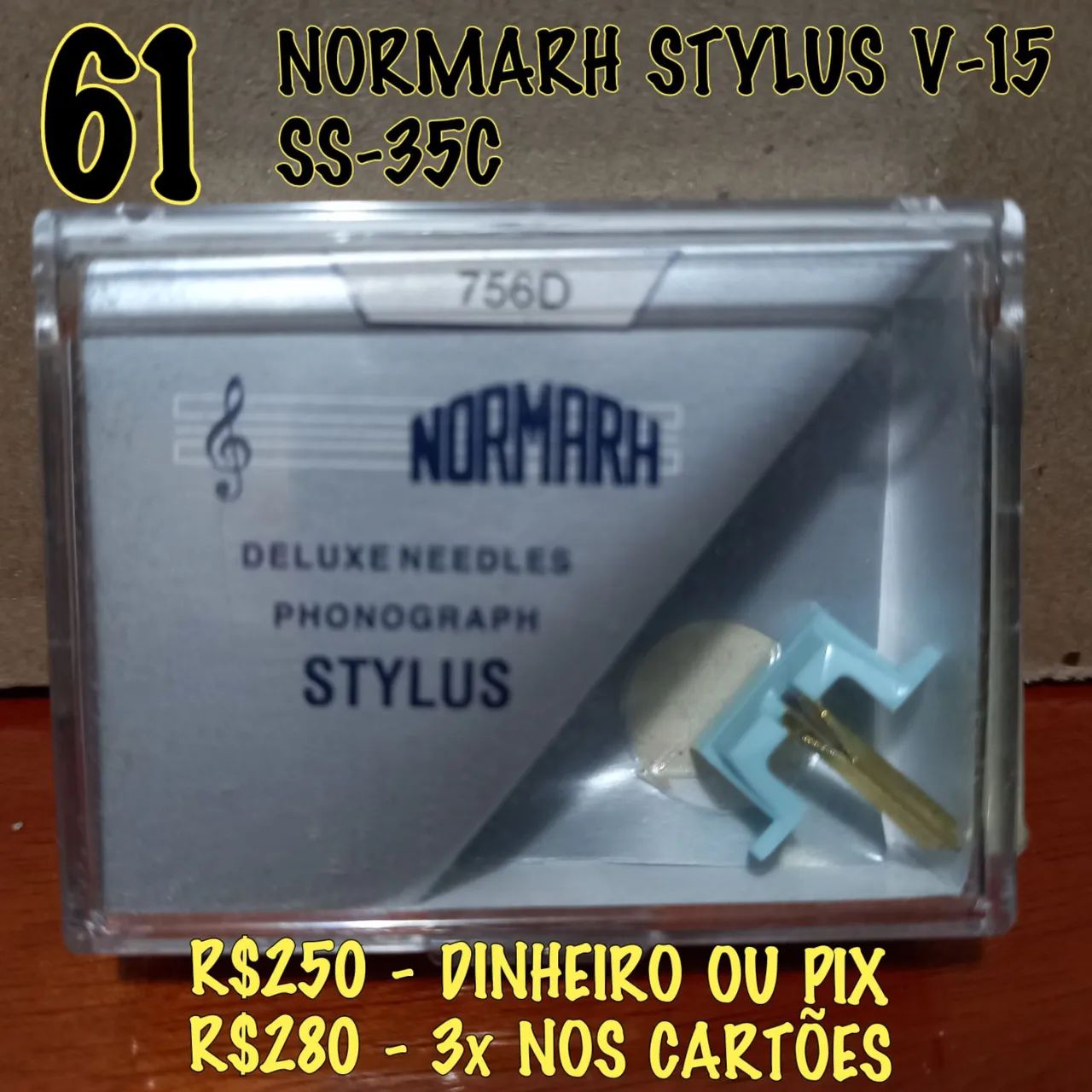 Agulha NorMarh Stylus V-15 SS-35C - Nova