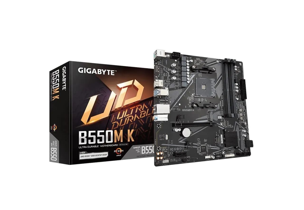 Placa mãe B550M K Am4 (Nova Lacrada) 